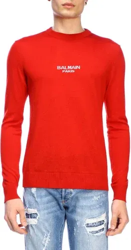 Maglia Balmain a girocollo con logo (41973620)