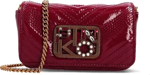 Pinko di pelle borsa messenger tiny (105806463)