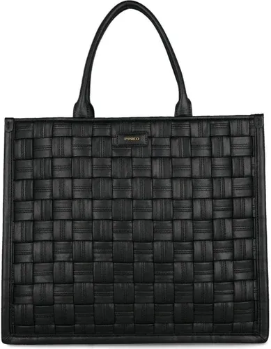 Pinko di pelle borsa shopper weave (101324312)