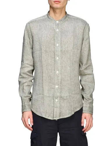 Camicia Eleventy "platinum" in lino con collo alla coreana (38895568) Camicia Eleventy "platinum" in lino con collo alla coreana (38895568)