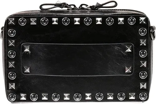 Valentino Garavani Guitar rockstud rolling noir tracollina con borchie e pietre (38894140)