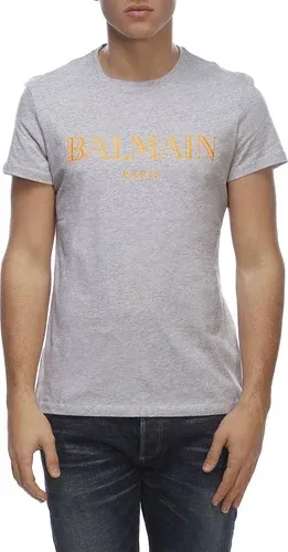 T-shirt a maniche corte con maxi stampa Balmain Paris (38894454)