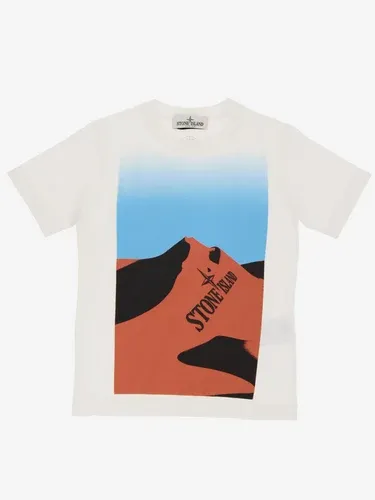 T-shirt Stone Island Junior con stampa frontale (38910793) T-shirt Stone Island Junior con stampa frontale (38910793)