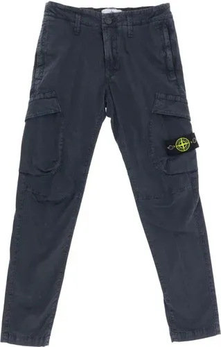 Pantalone Stone Island Junior Kargo in tela di cotone stretch (38900749) Pantalone Stone Island Junior Kargo in tela di cotone stretch (38900749)