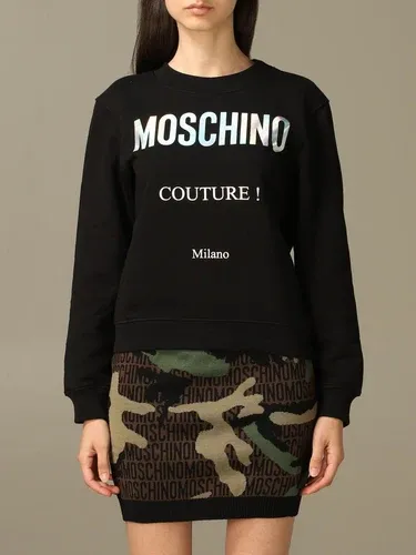 Felpa Moschino Couture a girocollo con stampa specchiata (38915249)