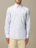 Camicia XC in lino bacchettato con collo button down (40045321)