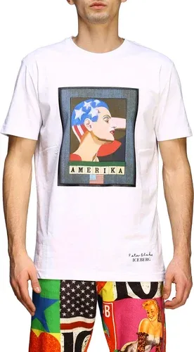 T-shirt Iceberg x Peter Blake con stampa Amerika (41035505)