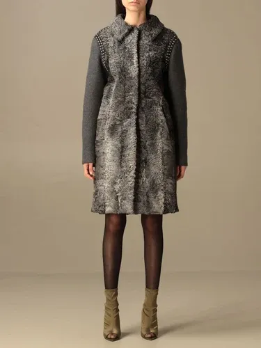 Cappotto Alberta Ferretti in lana vergine e visone (45515580)