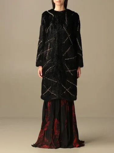 Boutique Moschino Cappotto Moschino in pelliccia sintetica con catene (45520938)