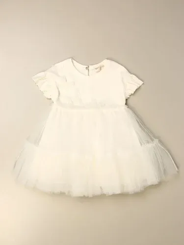 Abito Monnalisa in cotone e tulle (46062429)