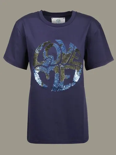 T-shirt Alberta Ferretti con scritta di paillettes (46574242) T-shirt Alberta Ferretti con scritta di paillettes (46574242)