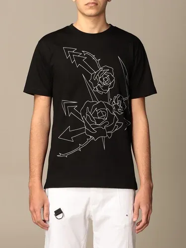 T-shirt Les Hommes in cotone con stampa floreale (48421027)
