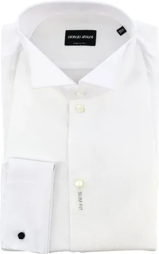 Camicia Giorgio Armani da smoking con collo diplomatico e doppi polsi (50027979)