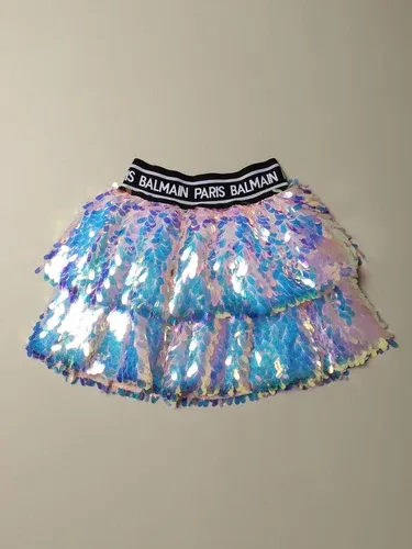 Gonna Balmain a balze di paillettes (50027981) Gonna Balmain a balze di paillettes (50027981)