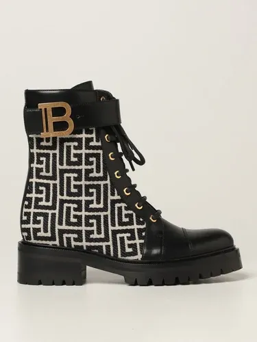 Anfibio Balmain in pelle e tessuto monogram (50050645)