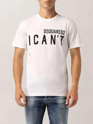 T-shirt I Can't crew Dsquared2 in cotone (50183679)