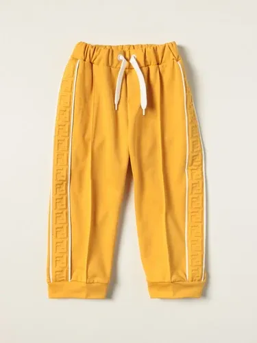 Pantalone jogging Fendi in misto cotone con bande FF (50272921)