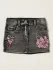 Gonna di jeans Monnalisa con ricami floreali (50288315)