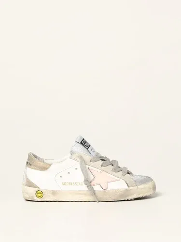 Sneakers Super-Star classic Golden Goose in pelle e tela glitter (51129770)