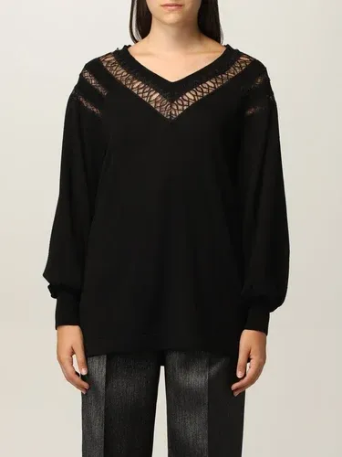 Maglia Alberta Ferretti con intarsio a rete (51156747)