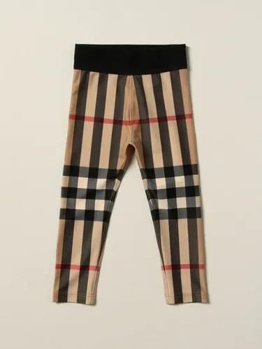Leggins Burberry in jersey stretch con motivo check (51218293)