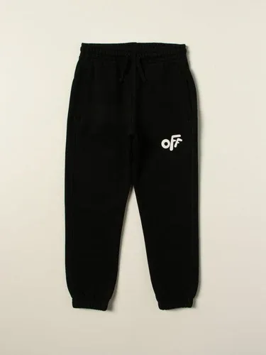 Pantalone jogging Off White con logo e righe stampate (51263055)