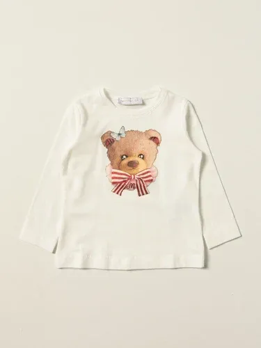 T-shirt Monnalisa in cotone con stampa orso (51263169)