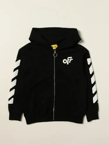 Felpa Off white in cotone con logo (51340445)