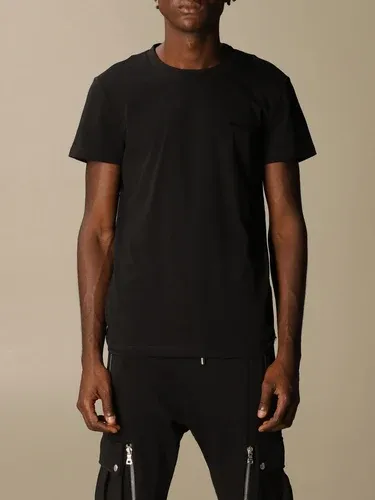 T-shirt Balmain in cotone con logo in floccato (51478016) T-shirt Balmain in cotone con logo in floccato (51478016)