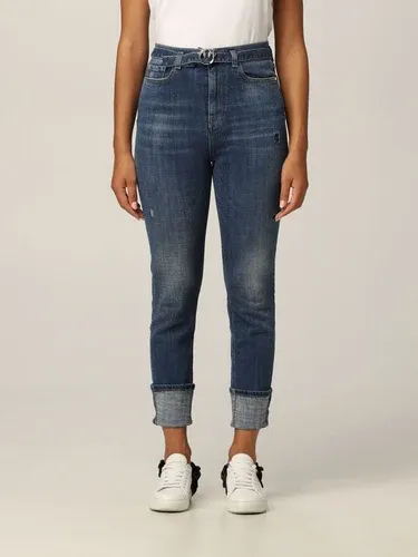 Jeans a 5 tasche Pinko con cintura e fibbia Love Birds (51489713) Jeans a 5 tasche Pinko con cintura e fibbia Love Birds (51489713)