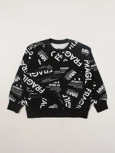 Felpa Mm6 Maison Margiela con stampa fragile all over (52517755)