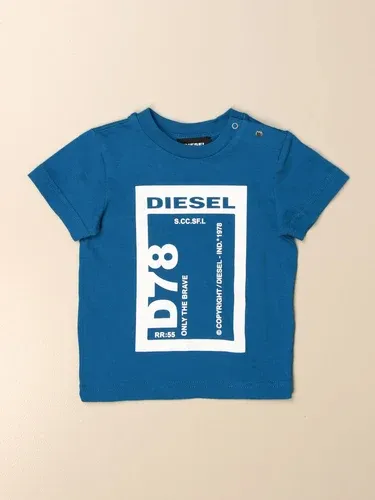 T-shirt Diesel in cotone con stampa logo (52617748)