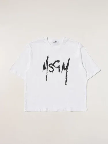 T-shirt Msgm Kids con logo di paillettes (56661685)