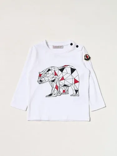 T-shirt Moncler con stampa orso geometrica (52753526)