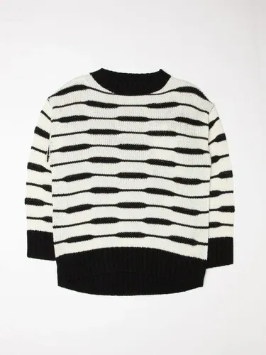 Maglione Patrizia Pepe con motivo a contrasto (52893198)