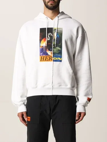 Felpa Heron Preston in cotone con stampa grafica (53884120)