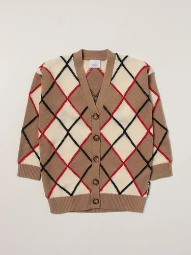 Cardigan Burberry in maglia a rombi (54049042)