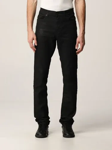 Jeans a 5 tasche Saint Laurent in denim spalmato (54106697)