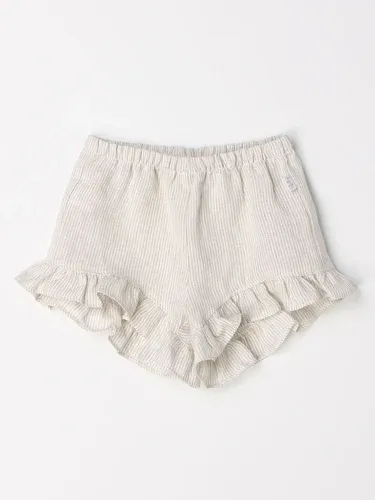 Pantaloncino Il Gufo in lino a micro righe (54270687) Pantaloncino Il Gufo in lino a micro righe (54270687)