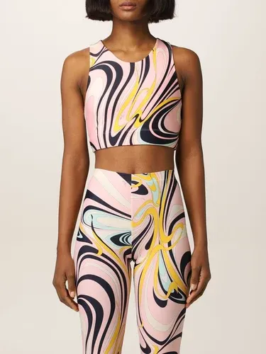 Top cropped Emilio Pucci in lycra stampata (54788571)
