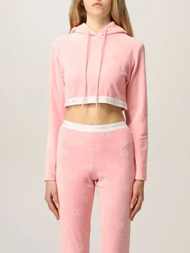 Felpa cropped Chiara Ferragni con logo (54788653)