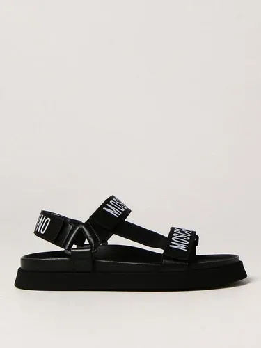 Sandalo Moschino Couture in nastro e pelle (54927939)