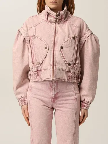 Giacca cropped Rotate in denim washed (55017036)