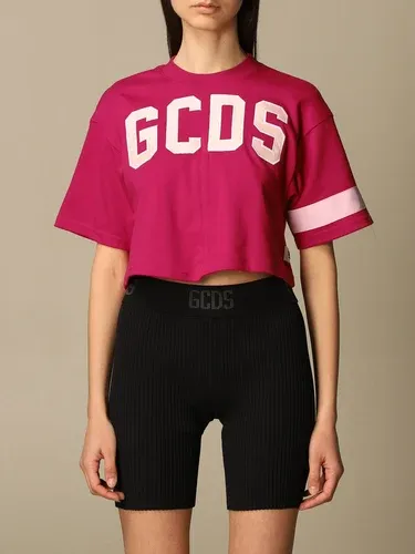 T-shirt cropped Gcds con logo (55329833)