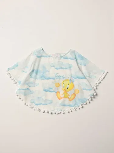 Poncho Monnalisa in mussola con stampa all over (55342661)