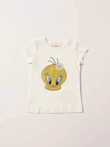 T-shirt Monnalisa in cotone con stampa (55342663)