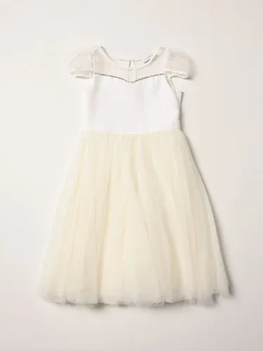 Abito Monnalisa in tulle con strass (55342671)