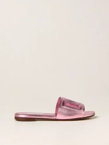 Sandalo Slide Dolce & Gabbana in pelle laminata (55613583) Sandalo Slide Dolce & Gabbana in pelle laminata (55613583)