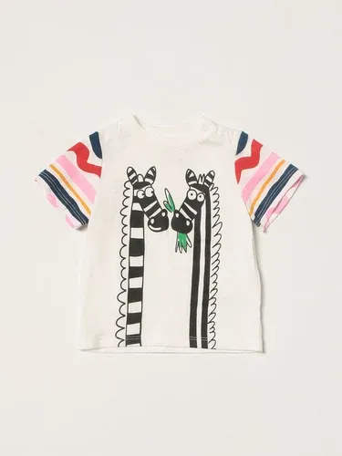 T-shirt Stella McCartney con stampa zebre (55575167)