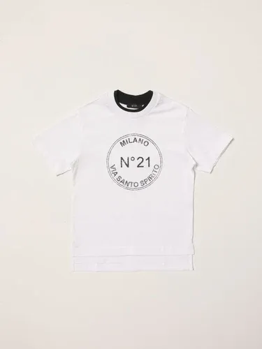 T-shirt N°21 in cotone con logo (55623231)